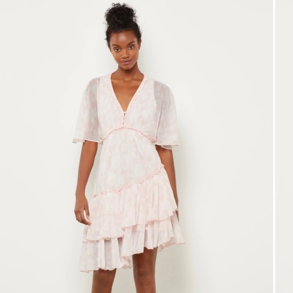 NWT BCBG- Potpourri Ruffled Dress - Picture 1 of 2